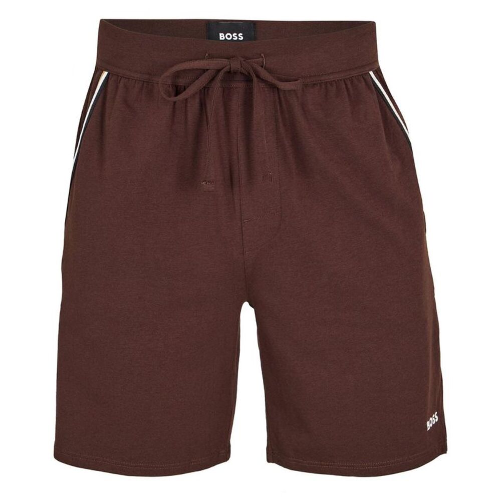 Boss Mens Unique Pyjama Shorts / Dark Brown